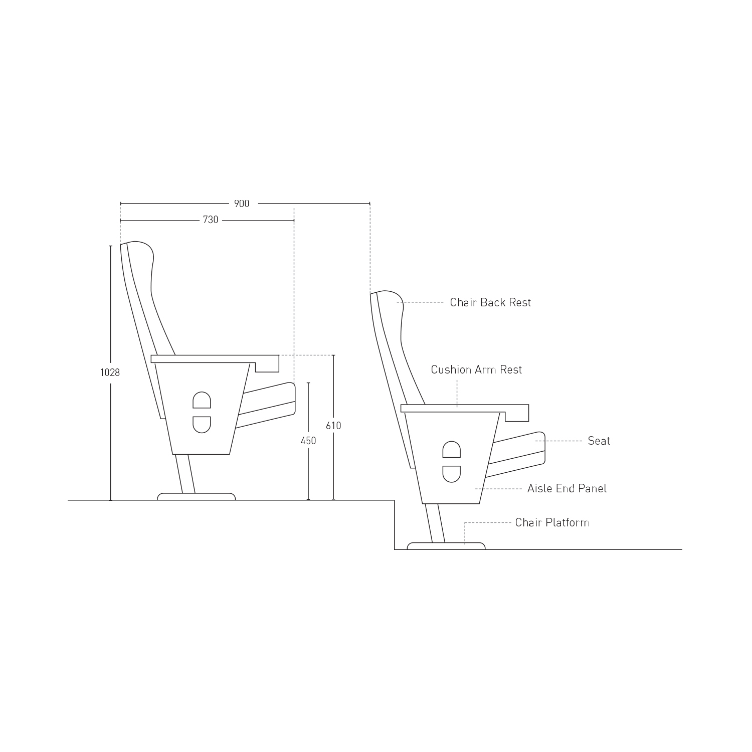 Champ Auditorium Chair - Featherlite Furniture