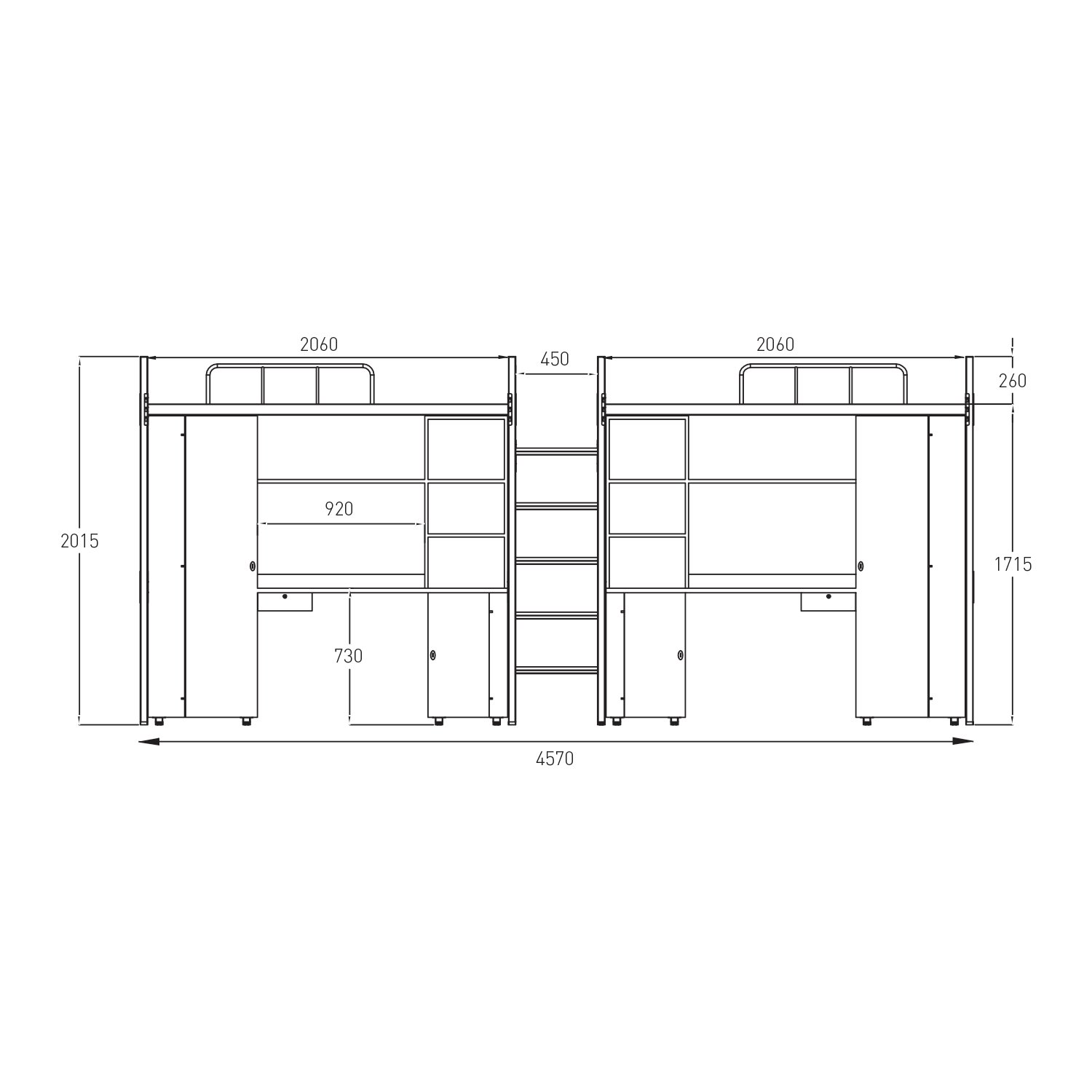 Sharing Bunk Bed - Featherlite Furniture