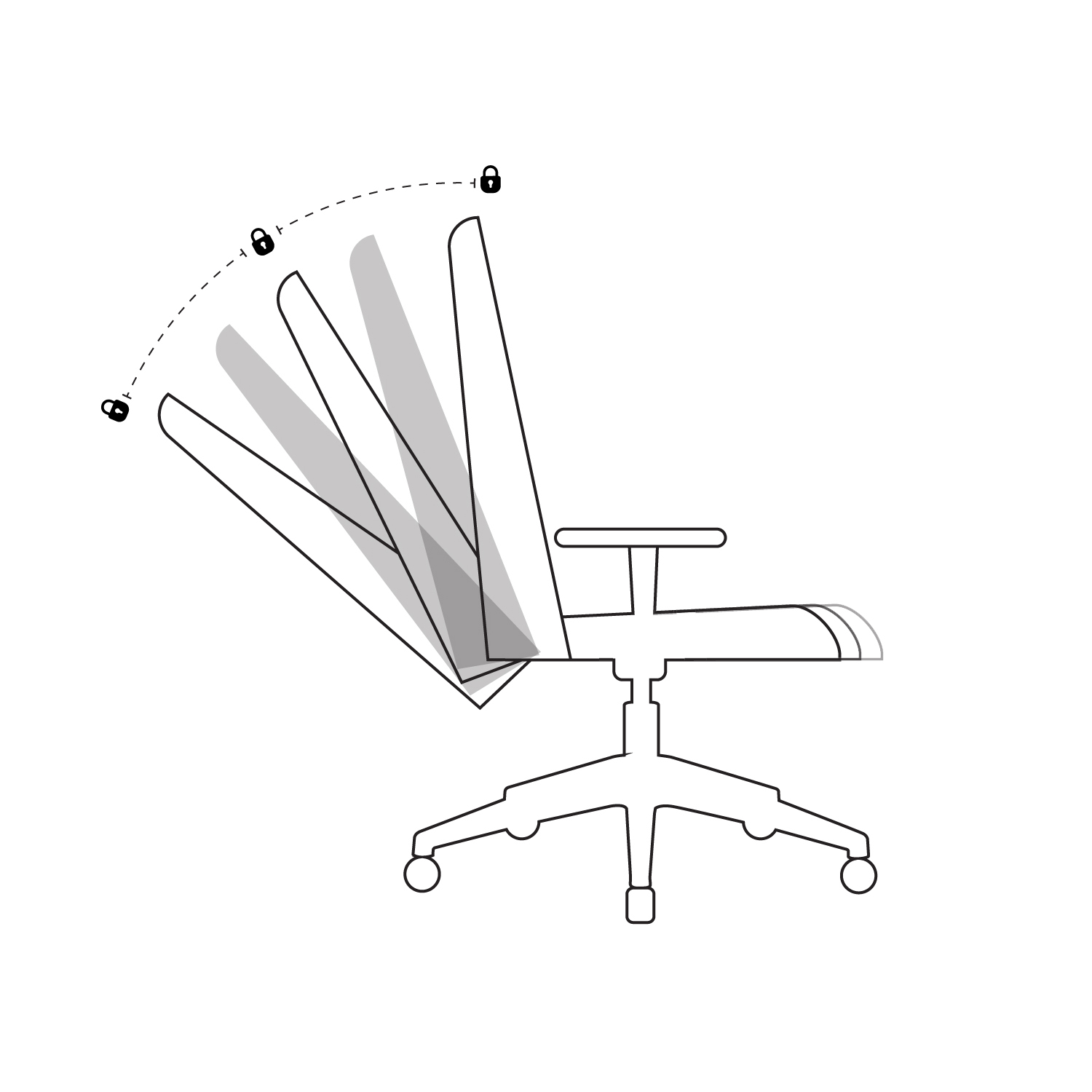 Amaze Medium Back Chair Featherlite Furniture