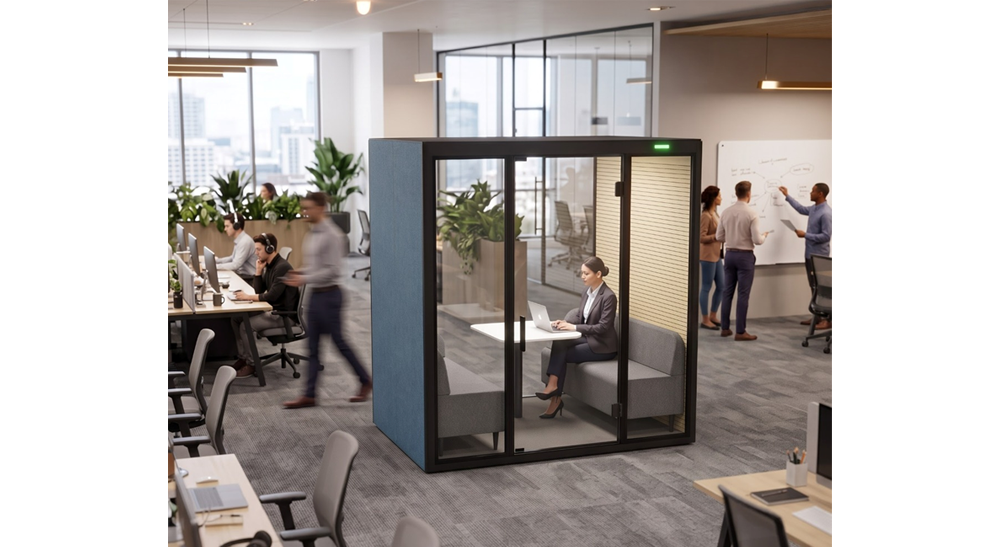 hüssh! acoustic pods for private meetings and calls
